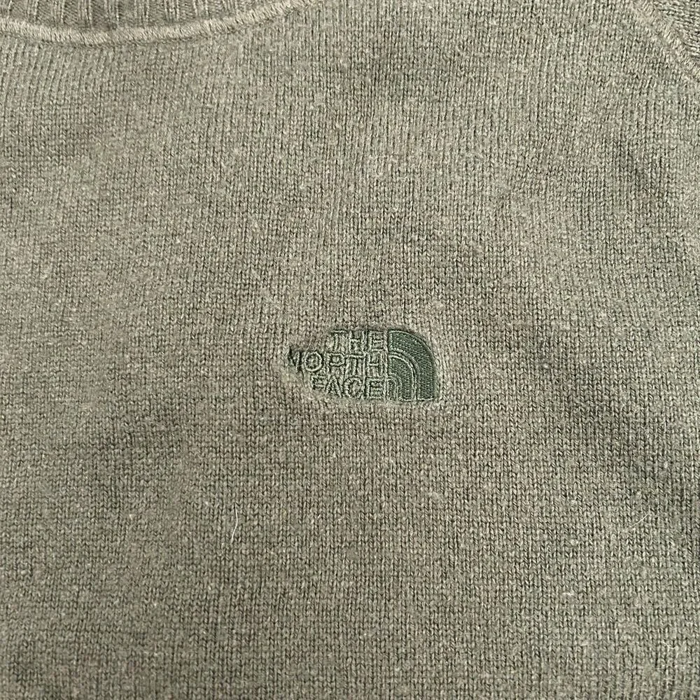 The North Face Crewneck Sweater Green Men’s L Cotton Hiking Camping Casual Nice!